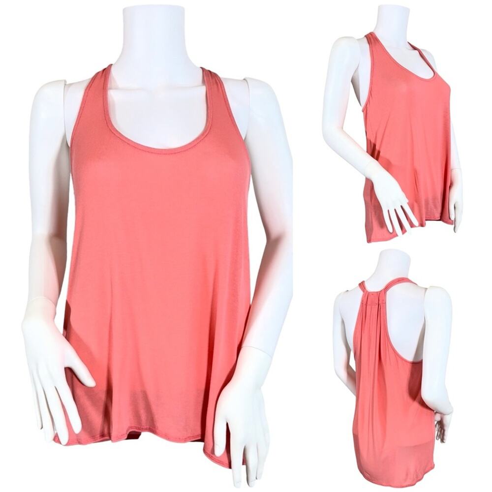 Splendid Coral T Back Super Soft Tank Top SZ S $110
